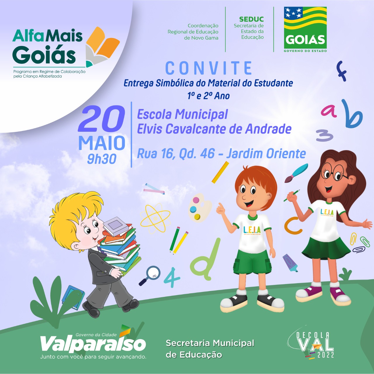 SECRETARIA DE EDUCAÇÃO REALIZA ENTREGA SIMBÓLICA DOS LIVROS DO PROGRAMA 